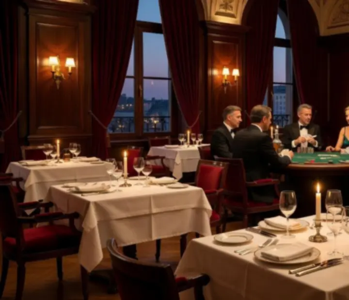 Cinematic hangulatú fine dining vacsora és elegáns pókerasztal Magyarországon
